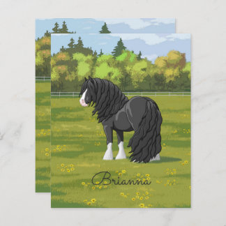 Black & White Gypsy Vanner Tinker Draft Horse