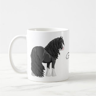 Black & White Gypsy Vanner Tinker Draft Horse Coffee Mug