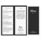 Black White Hair Salon Tri-Fold Brochure