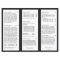 Black White Hair Salon Tri-Fold Brochure