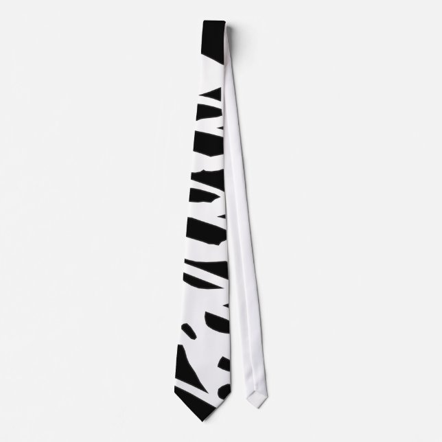 black white halloween rib skeleton neck ties (Front)
