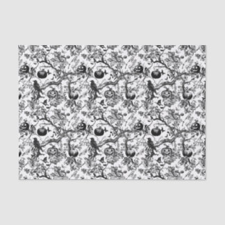 Black & White Halloween Toile Tissue Paper