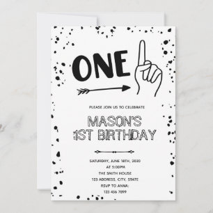 Black white hand gesture 1 Invitation