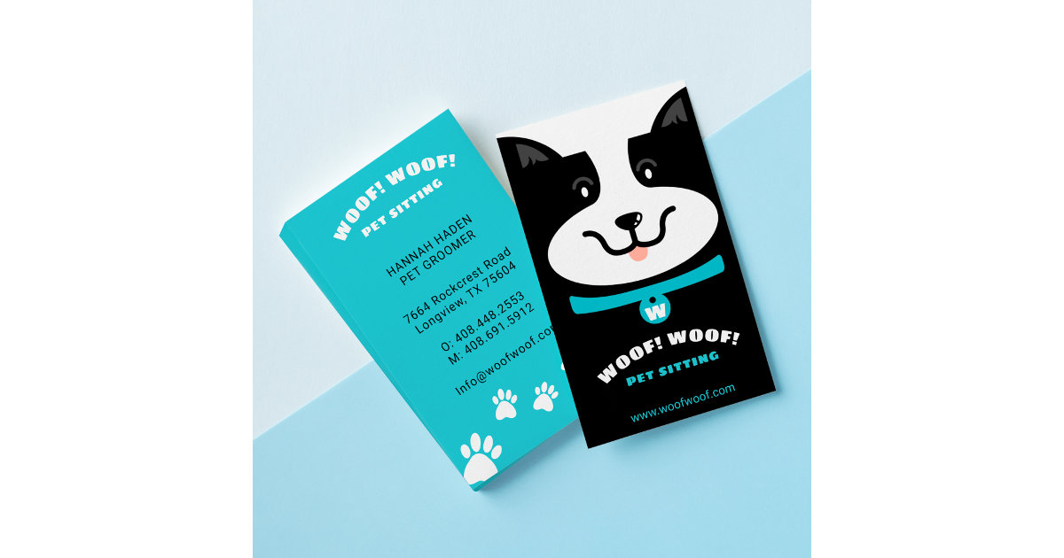 pet sitting business cards