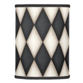 Black & White Harlequin Diamond Check Lamp Shade (Right)
