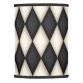 Black & White Harlequin Diamond Check Lamp Shade (Front)