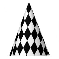 Black White Harlequin Diamond Monochrome Geometric
