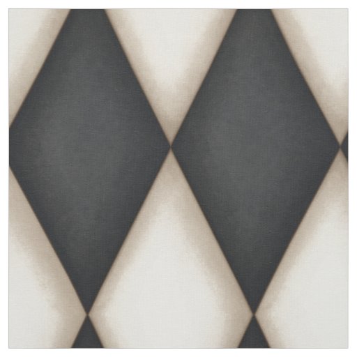 Black & White Harlequin (large scale) Fabric