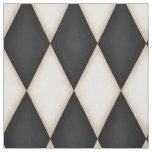 Black &amp; White Harlequin Pattern (medium scale) Fabric