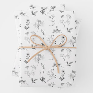 Wildflowers Wrapping Paper, Elegant Floral Gift Paper – Ginger Bloom Gifts