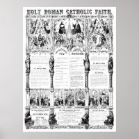 Black/White Holy Roman Catholic Faith Infographic