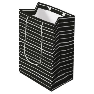 Black White Horizontal Stripes Minimalist Decor