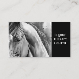 Black & White Horse Business Card