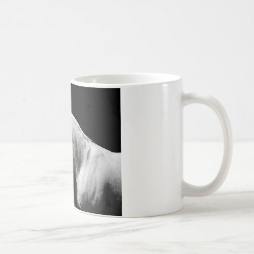 Black  White Horse Coffee Mug