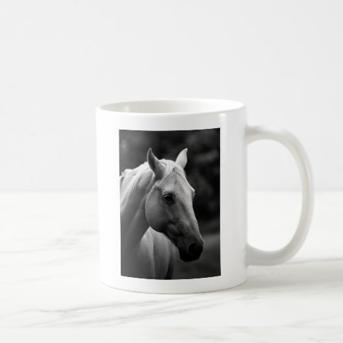 Black White Horse Coffee Mug