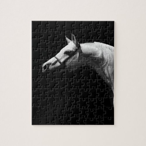 Black  White Horse Jigsaw Puzzle