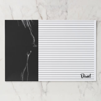 Black & White Horse Silhouette Paper Pad