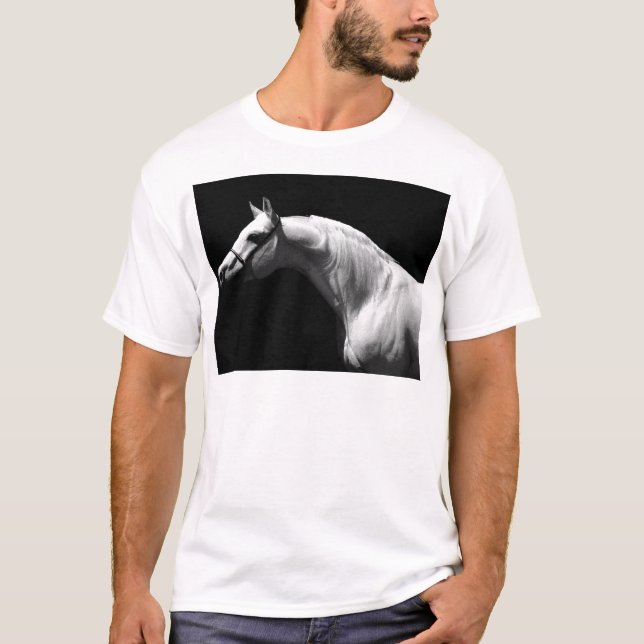 Black & White Horse T-Shirt (Front)
