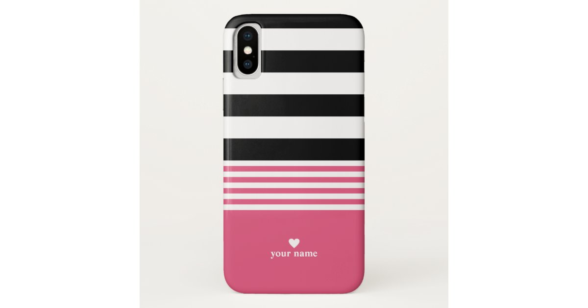 Personalized Striped Phone Case