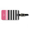 Black, White & Hot Pink Striped Personalized