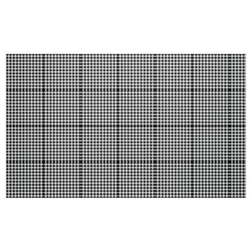 Black White Houndstooth Fabric