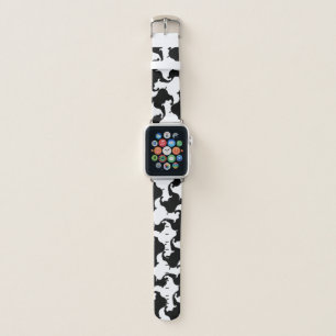 Black White Houndstooth Pattern A Watch band