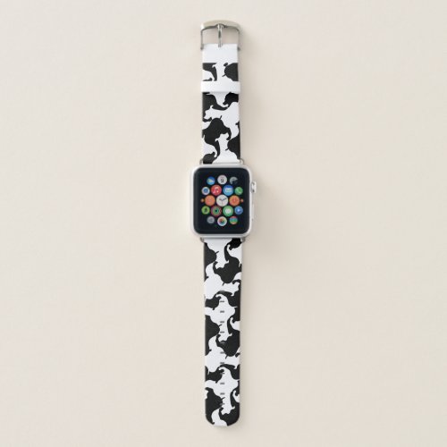 Black White Houndstooth Pattern A Watch band