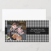 Black/White Houndstooth Stylish Fashion Designer (Front/Back)