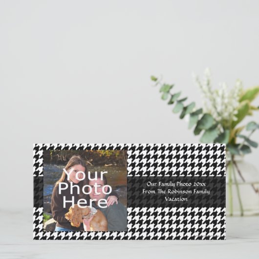 Black/White Houndstooth Stylish Fashion Designer (Standing Front)