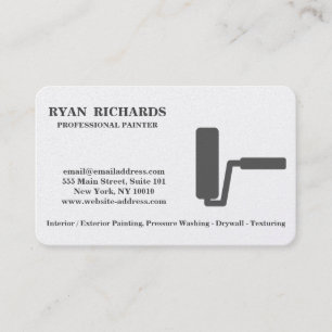 Black & White House Painting Business Card
