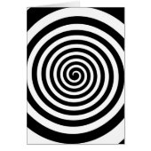 Black & White Hypnotic Spiral (Front)