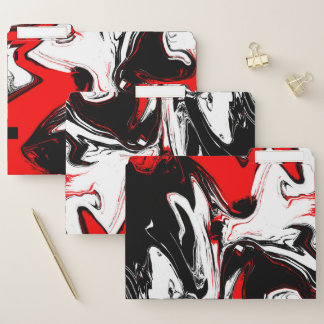 Black White In Arrears File Folder