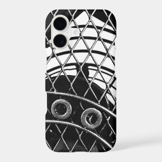 Black White Industrial Abstract Geometric iPhone 17 Case