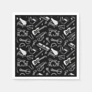 Black & White Instruments Napkins