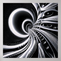 Black & White Into The Wormhole