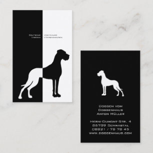 Black White is the color here Business Card