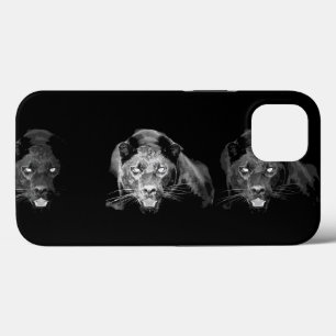 Black & White Jaguar iPhone 13 Case