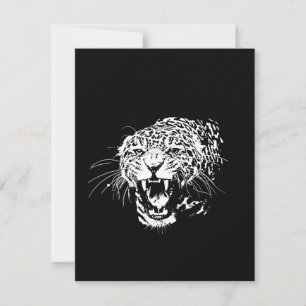 Black & White Jaguar Invitation