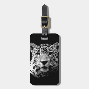 Black & White Jaguar Luggage Tags