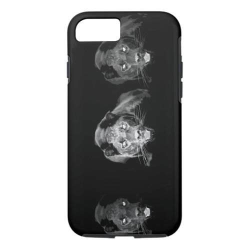 Black  White Jaguar Tough iPhone 7 Case