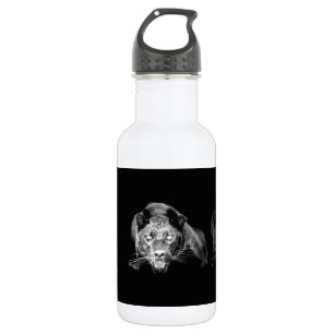 Black & White Jaguar Water Bottle