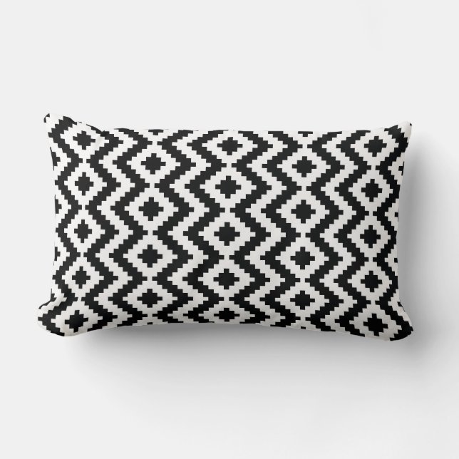 Black & White Kilim Pillow (Front)