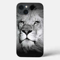 Black & White King Lion Eyes