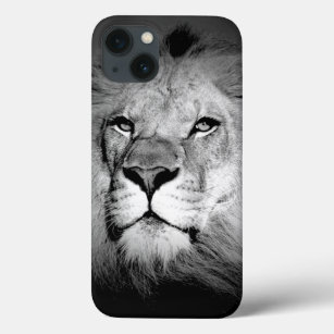 Black & White King Lion Eyes iPhone 13 Case