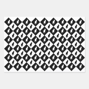 Black & White Kitty Gift Wrap