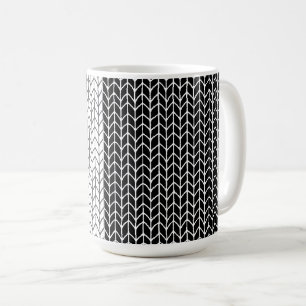 BLACK & WHITE KNIT Tall Mug