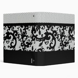 Black & White Lace  Binder