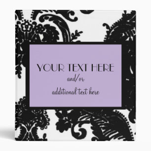 Black & White, Lavender Binder
