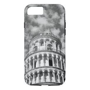 Black White Leaning Tower of Pisa Italy iPhone 8/7 Case