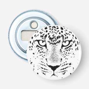 Black & White Leopard Eyes Bottle Opener